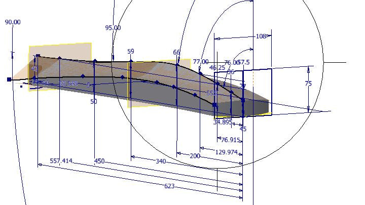 cricket bat cad drawing cricket bat shapes